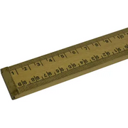 Ruler With Brass Ends 1m