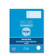 Splash 9*7 64pg 8mm Ruled Exercise Book (Pack of 20)