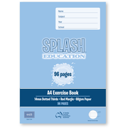 Splash A4 96pg 14mm D/T's Ex Book (Pack of 10)