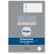 Splash A4 48pg 10mm Graph Book (Pack of 20)