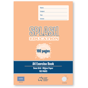 Splash A4 192pg 5mm Grid Exercise Book (Pack of 5)