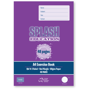 Splash A4 48pg Qld Yr2 Ruled Exercise Book (Pack of 20)