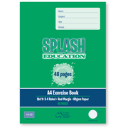 Splash A4 48pg Qld Yr3/4 Ruled Exercise Book (Pack of 20)