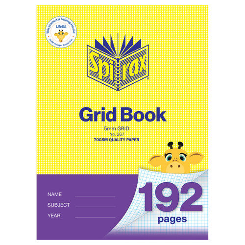 Spirax 267 Grid Book A4 192 Page 5mm (Pack of 5)