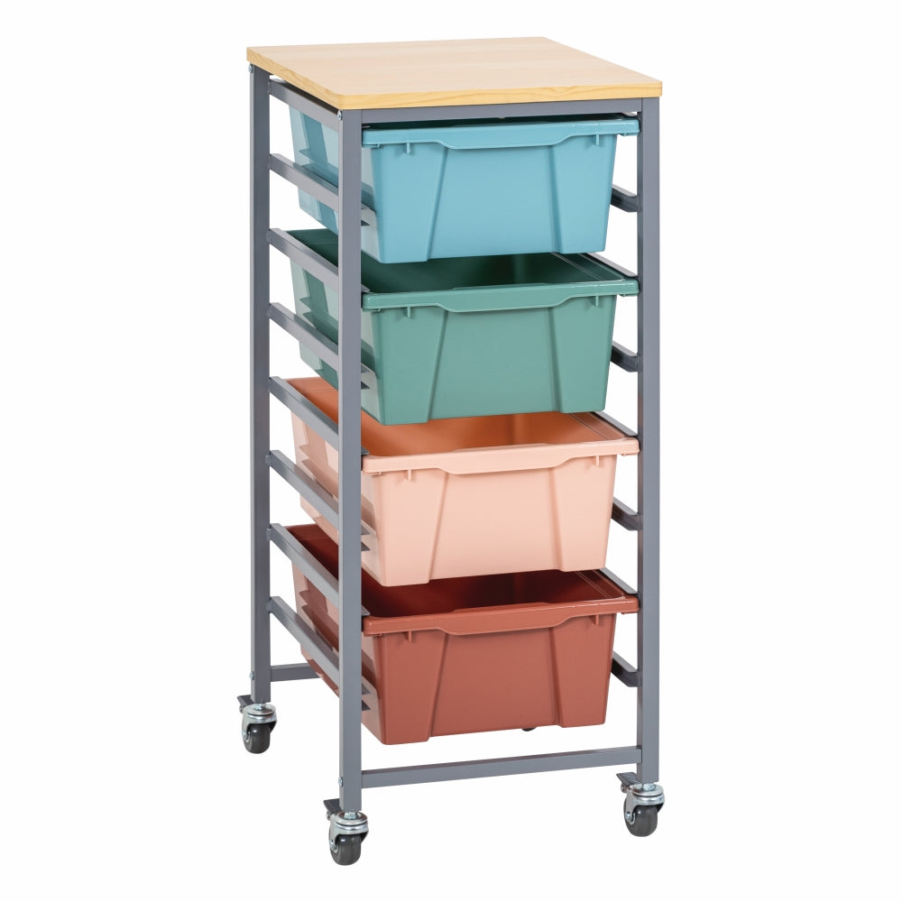 Single Tote Tray Trolley Kit