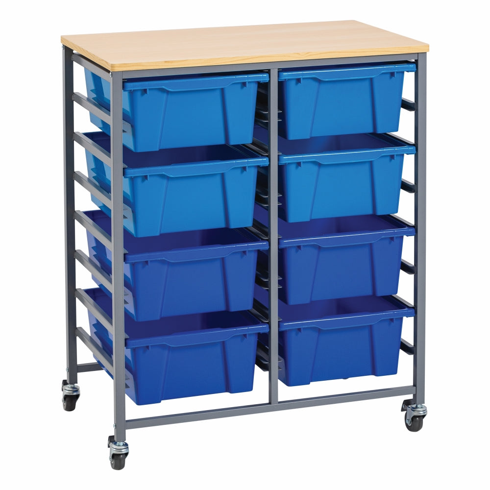 Double Tote Tray Trolley Kit