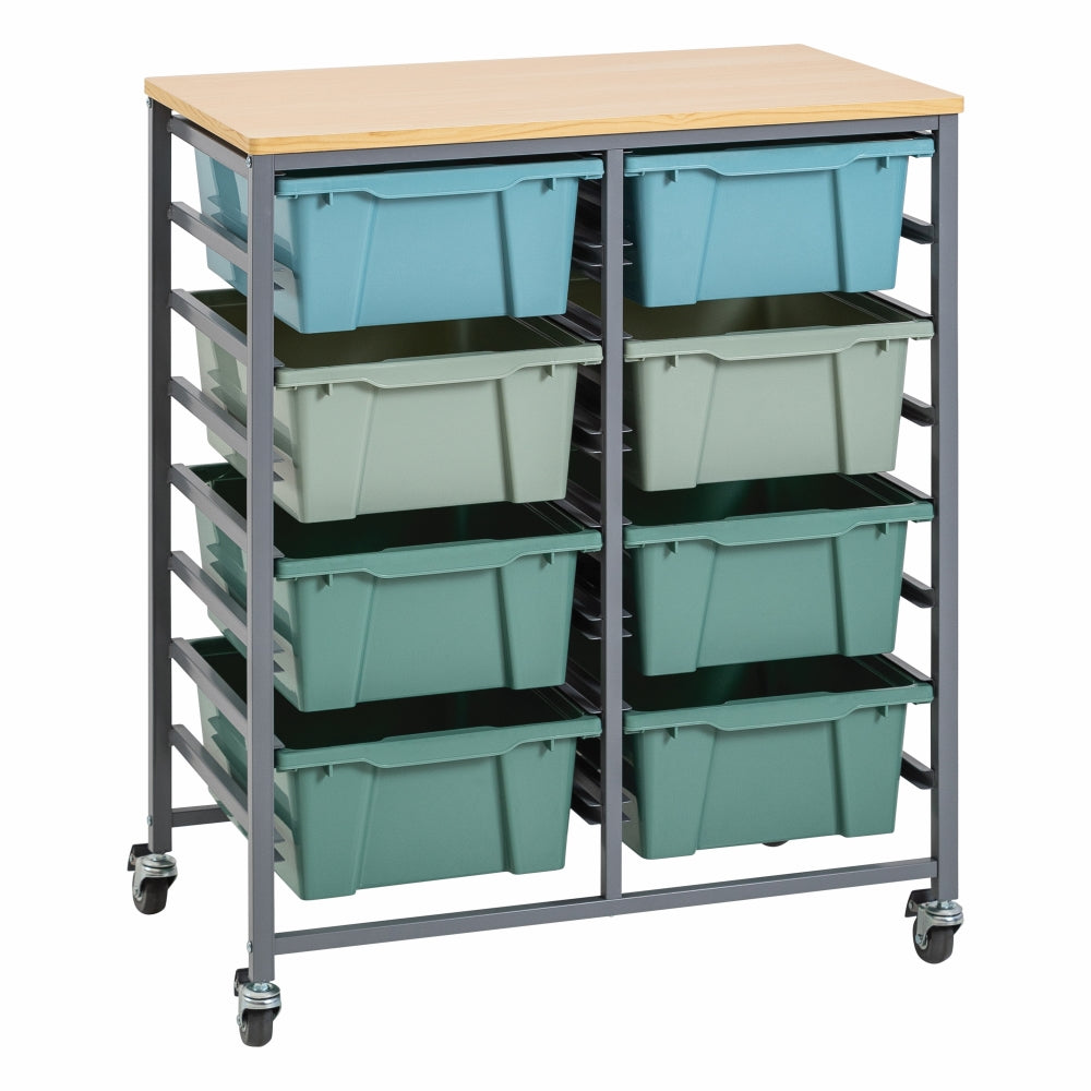 Double Tote Tray Trolley Kit
