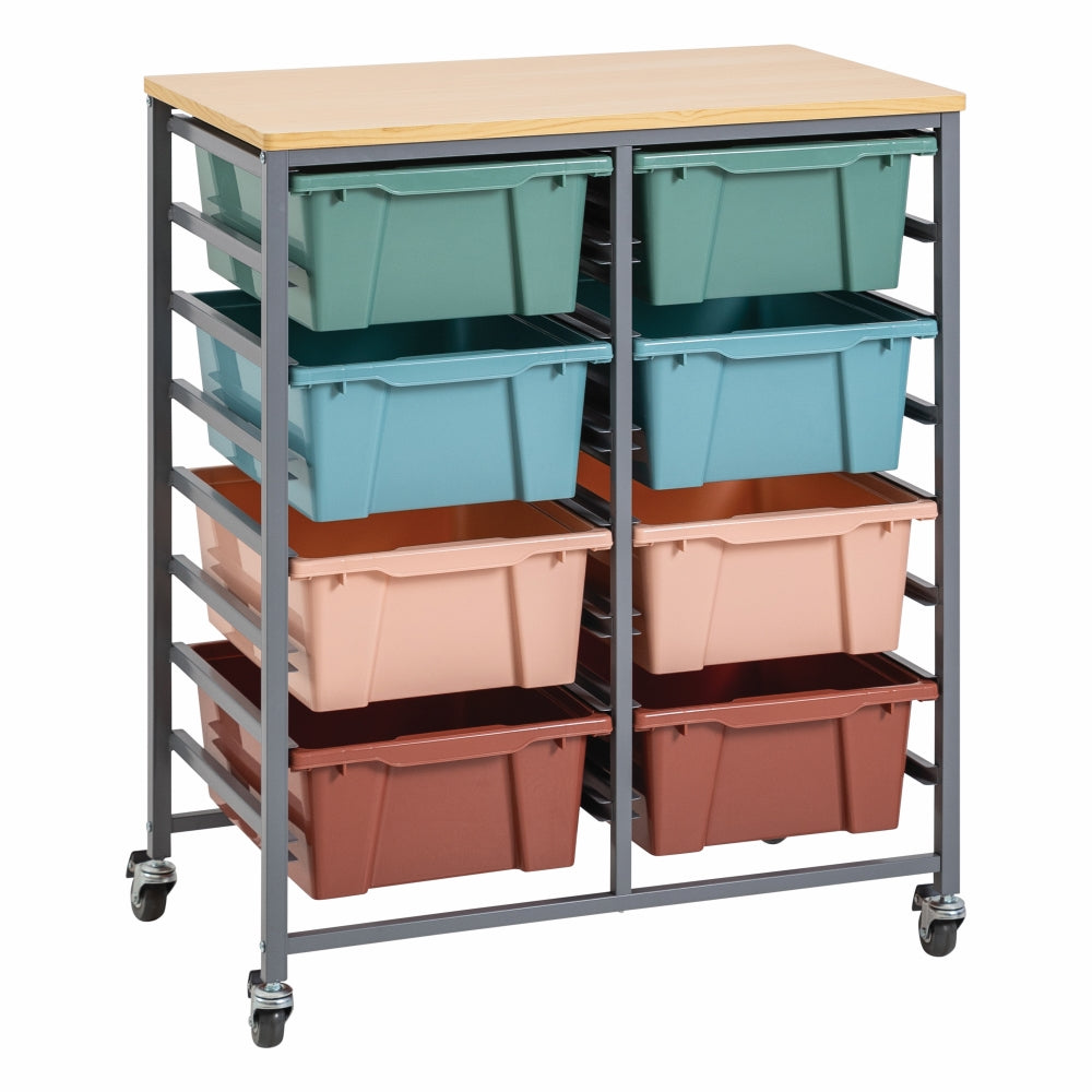 Double Tote Tray Trolley Kit