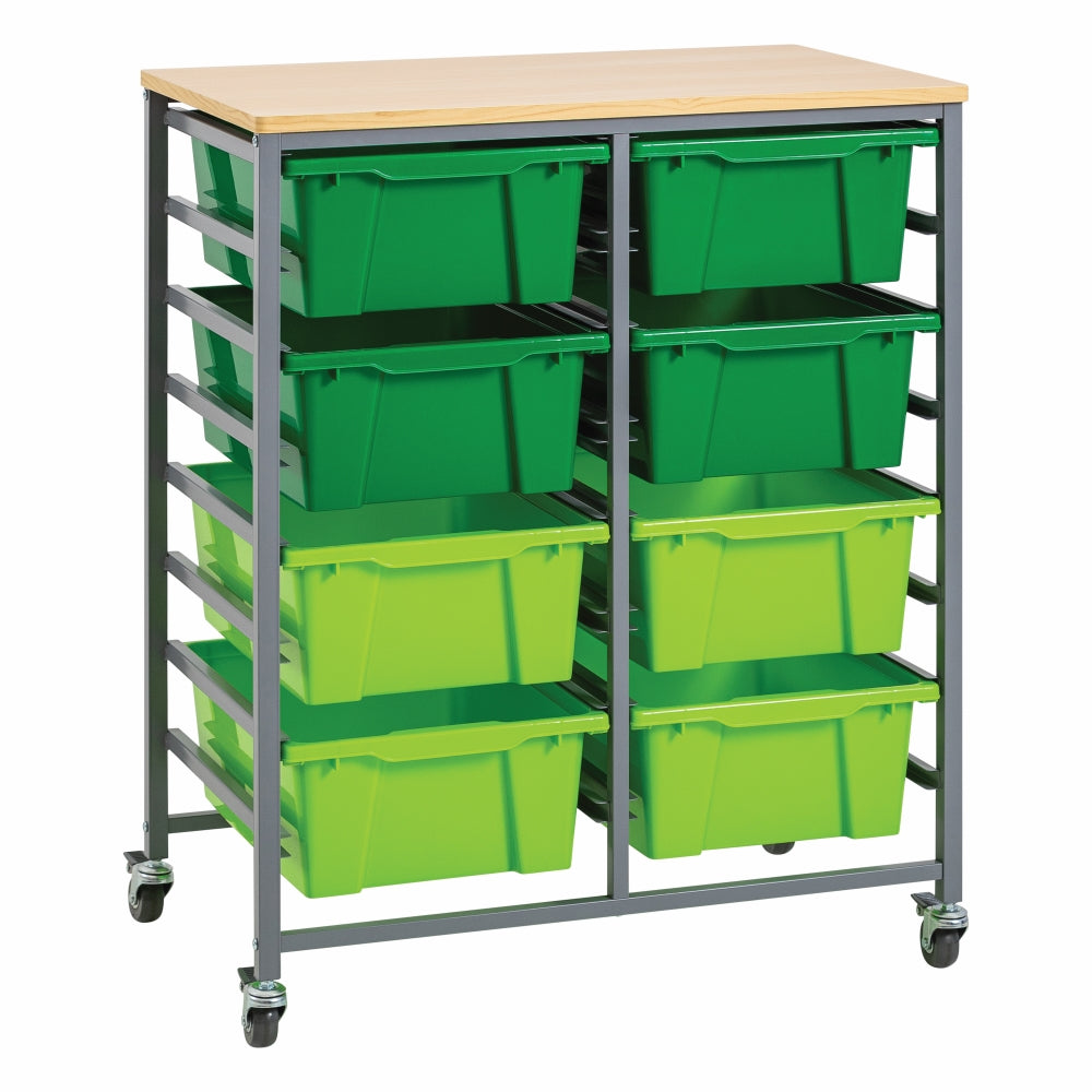 Double Tote Tray Trolley Kit