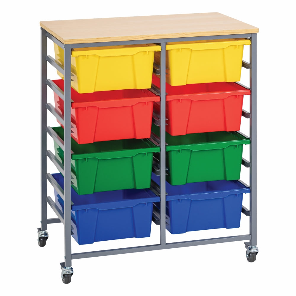 Double Tote Tray Trolley Kit