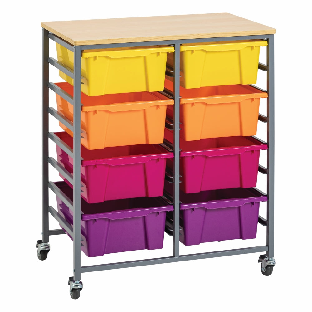 Double Tote Tray Trolley Kit