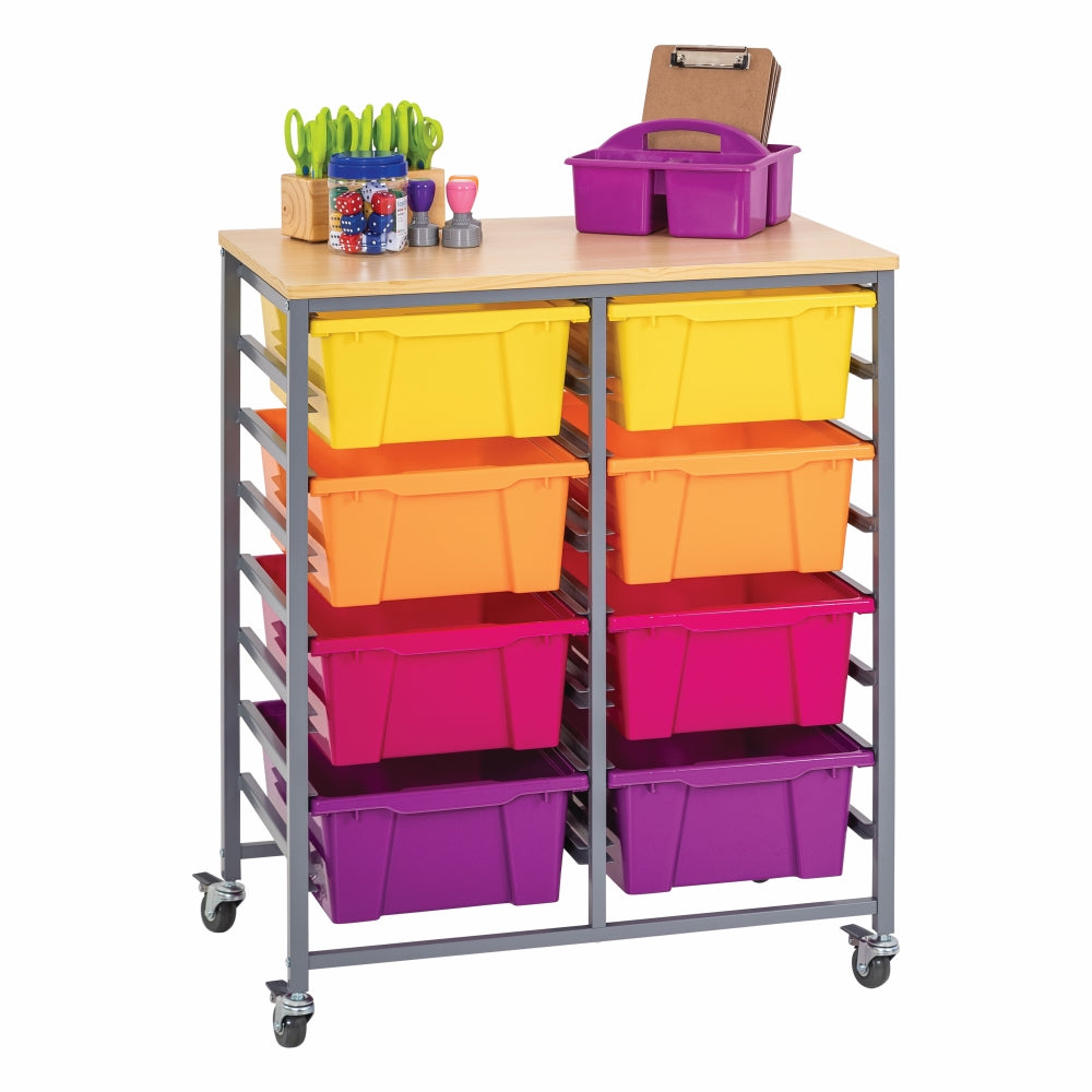Double Tote Tray Trolley Kit