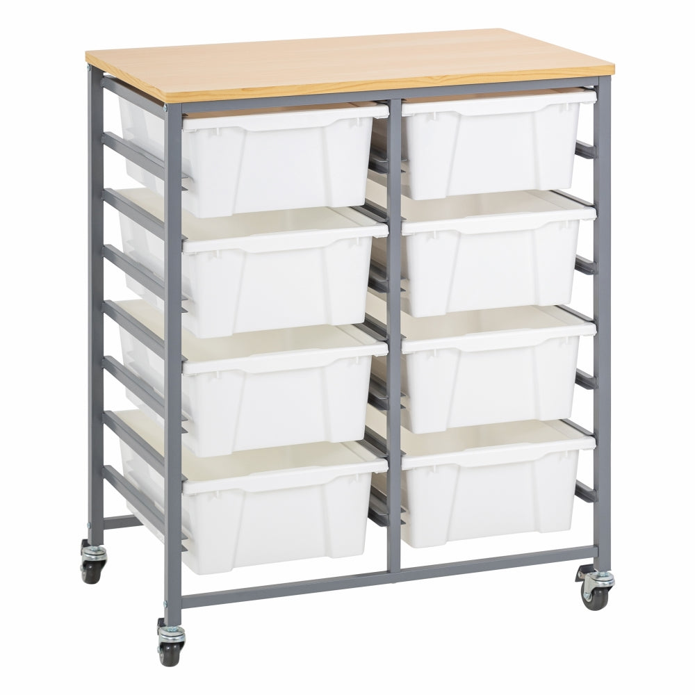Double Tote Tray Trolley Kit