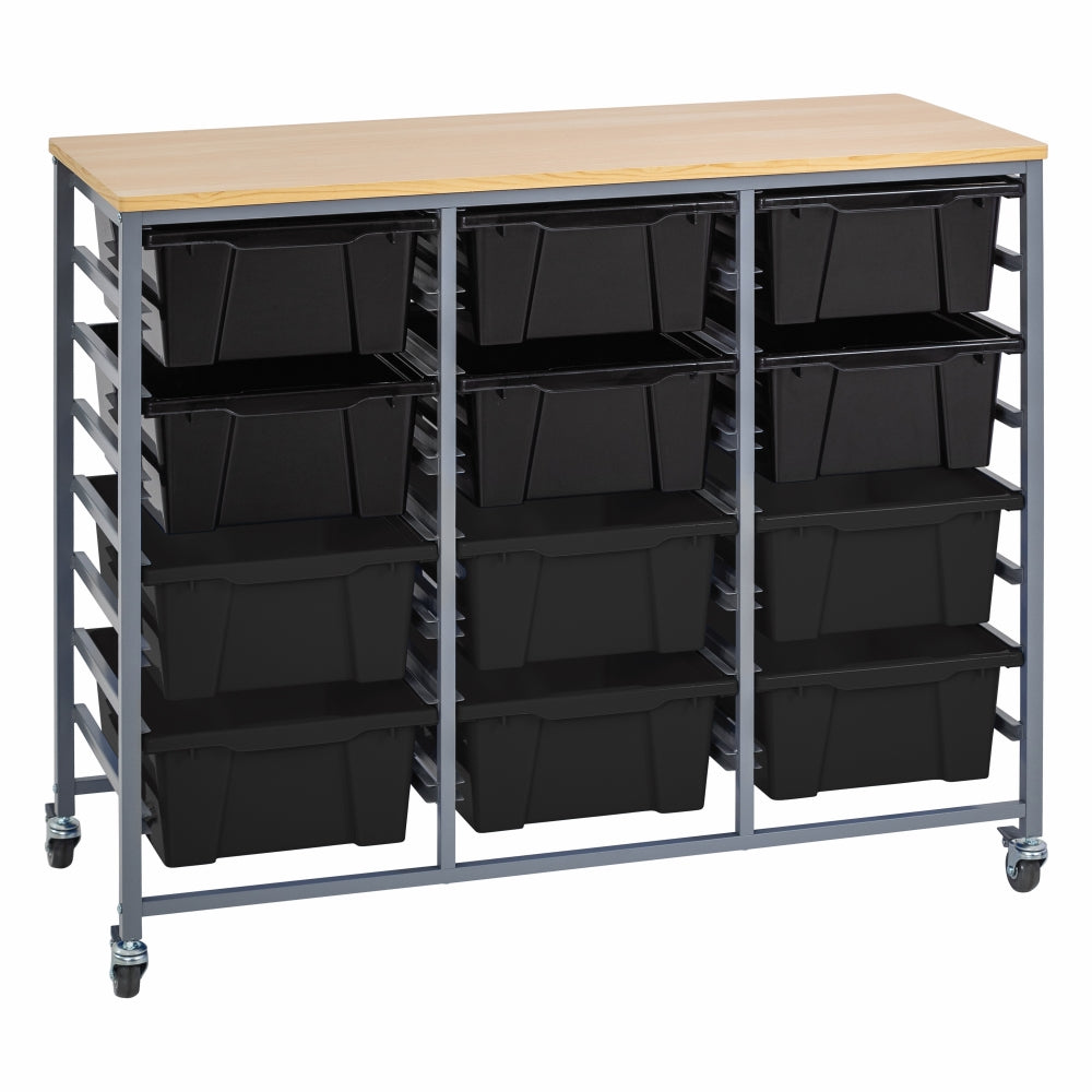Triple Tote Tray Trolley Kit