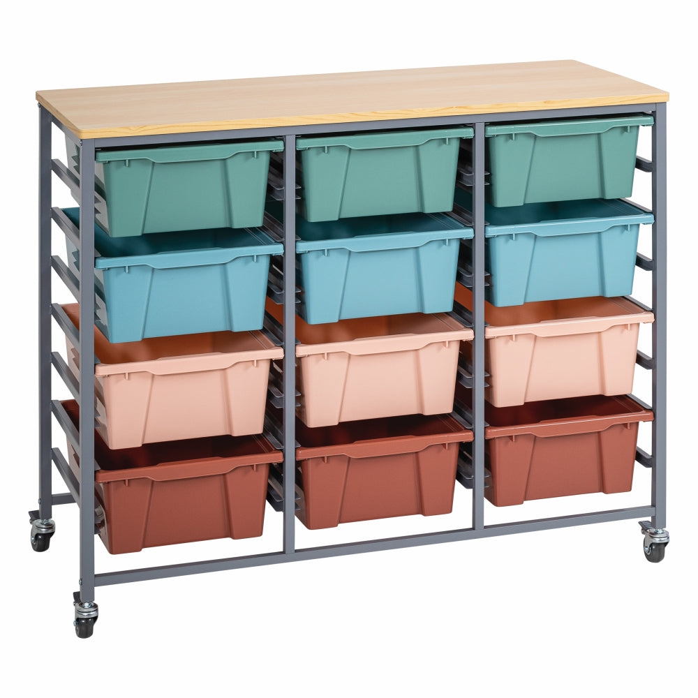 Triple Tote Tray Trolley Kit