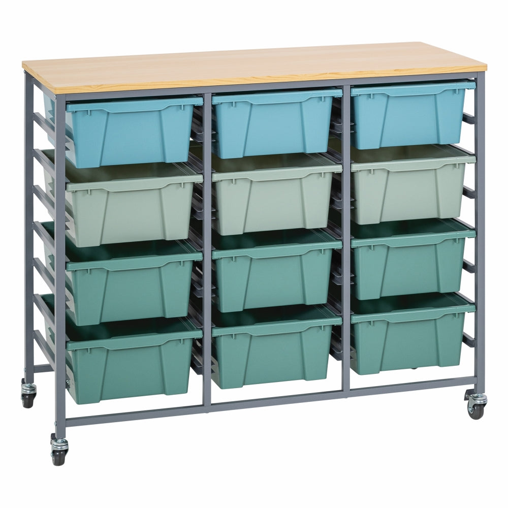 Triple Tote Tray Trolley Kit