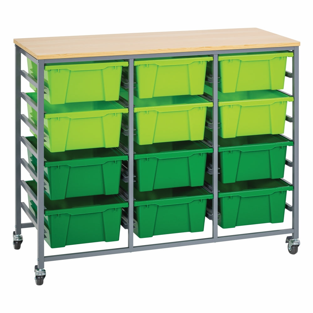 Triple Tote Tray Trolley Kit