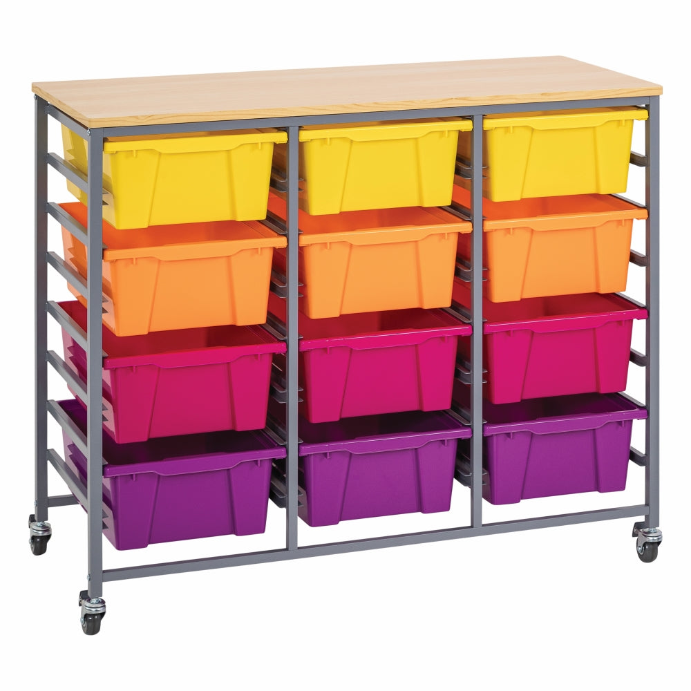 Triple Tote Tray Trolley Kit