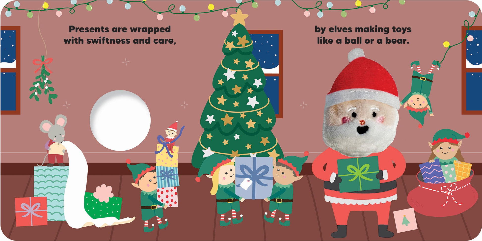 Finger Puppet Book - Here Comes Santa — inside page 2