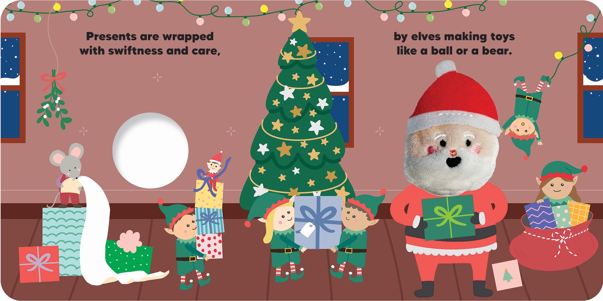 Finger Puppet Book - Here Comes Santa — inside page 2