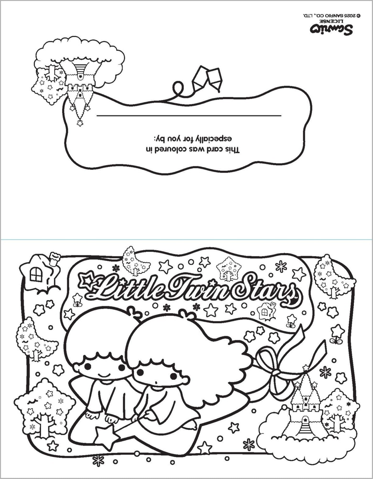 Hello Kitty and Friends - Colour-Your-Own Greeting Cards and Gift Tags — inside page 5