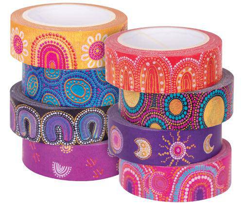 Washi Tape - Contemporary Australian Indigenous (Pack of 8)