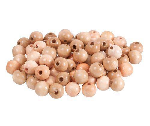 Wooden Beads - Natural Round (16mm): Pack of 100