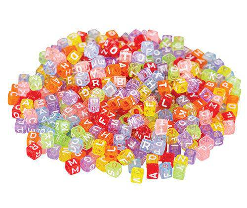 Alphabet Cube Beads (100g)