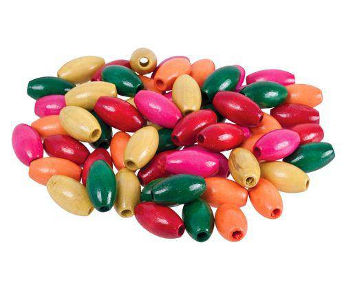 Wooden Beads - Oval (Pack of 100)