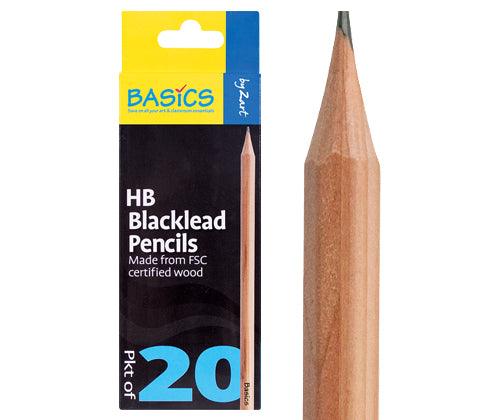Basics - Blacklead Pencils (Pack of 20): HB