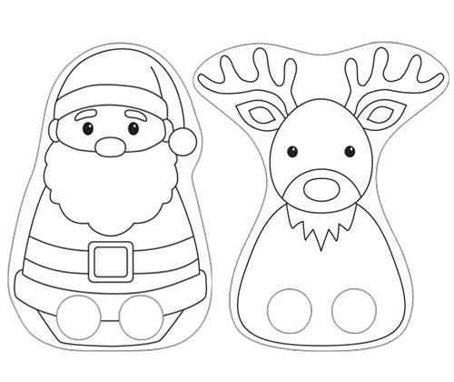 Cardboard Christmas Finger Puppets Pack of 30 - view 3