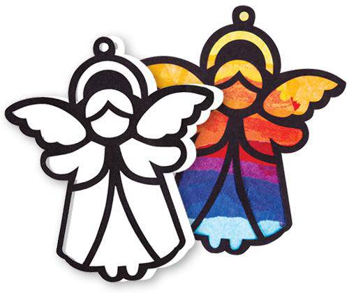 Stained Glass Angels - Pack of 10