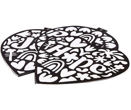 Stained Glass Wellbeing Baubles - Pack of 12