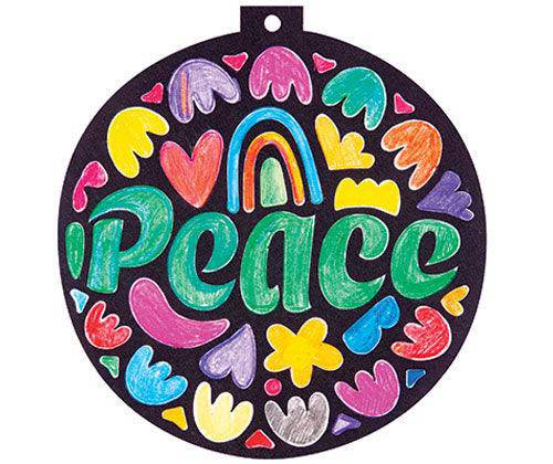 Stained Glass Wellbeing Baubles - Pack of 12