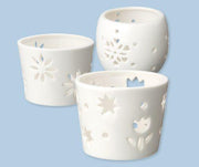 Ceramic Tea Light Holders - Pack of 3