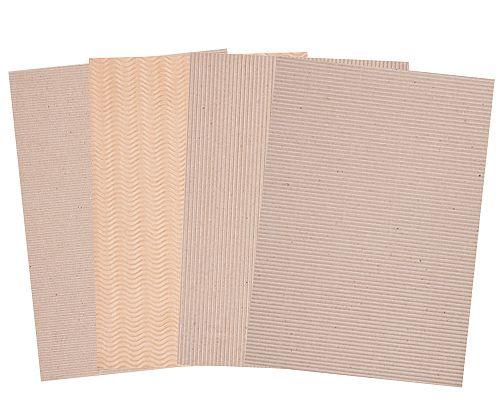 Corrugated Natural Card (A4) - Pack of 20