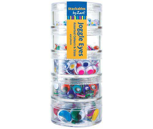Joggle Eyes Coloured Stackable Pack of 450 - view 2