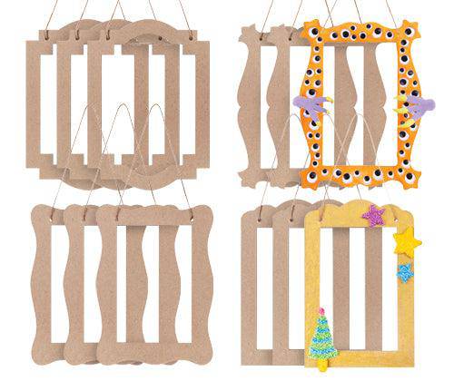Papier Mache Hanging Frames - Set of 12 - CLEARANCE