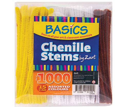Basics Chenille Stems 15cm Pack of 1000 - view 4
