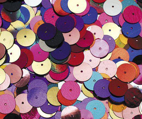 Sequins 10mm - Flat Assorted (Pack of 1000)