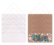 Hanging Signage Board - White and Kraft