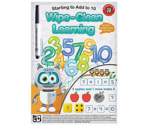 Wipe-Clean Learning Starting To Add To 10