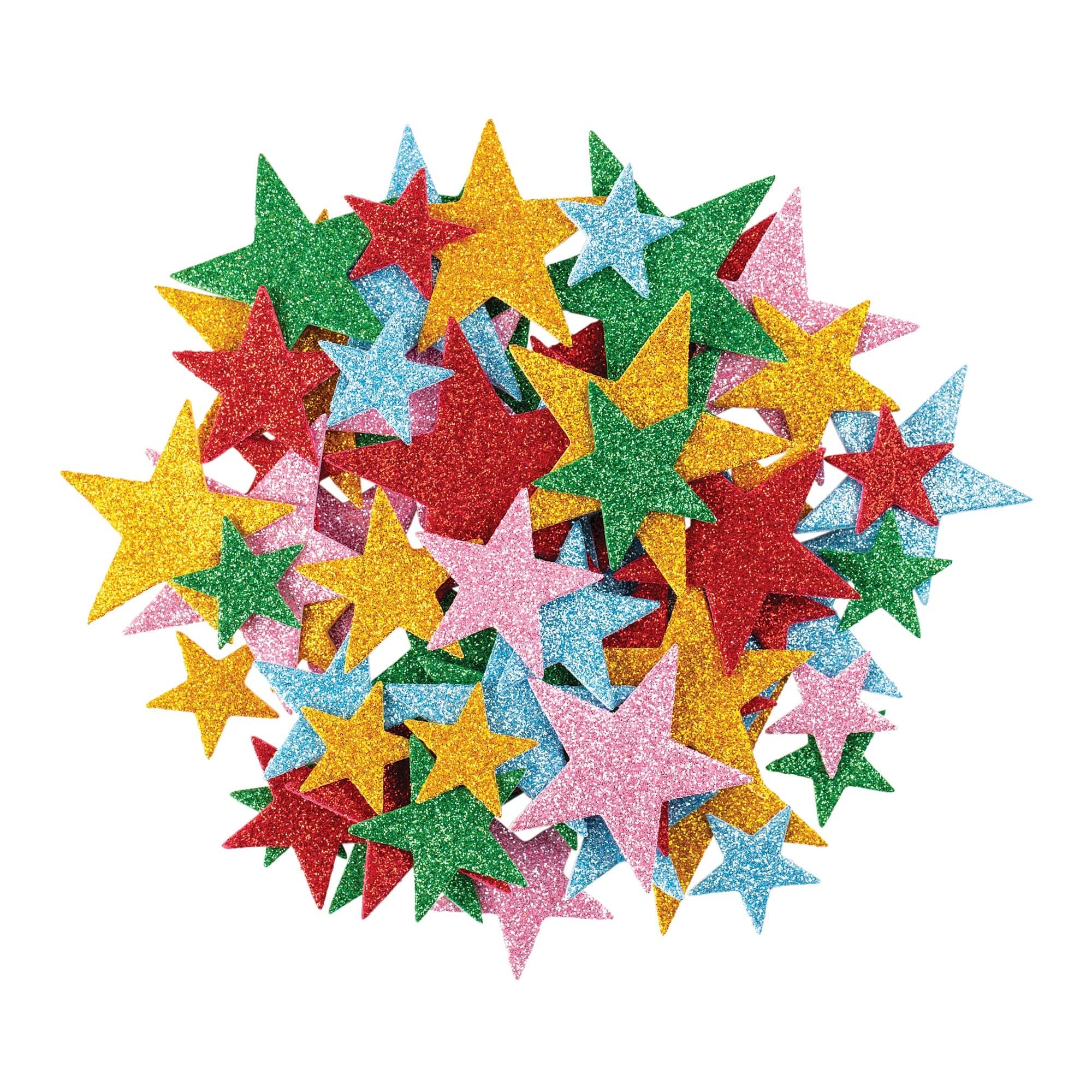 EVA Adhesive Glitter Stars Pack of 144