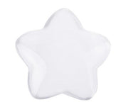 Glass Star Clear - 48mm (Pack of 10)