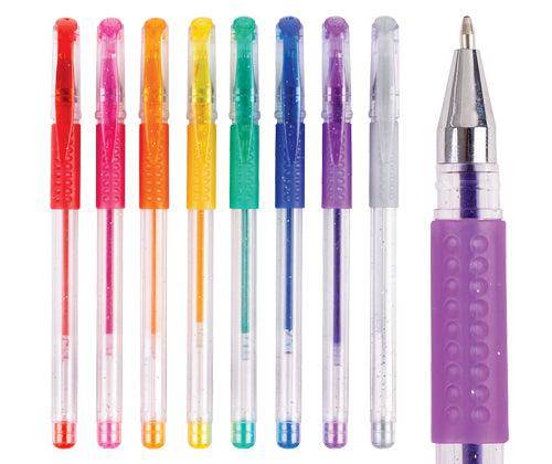 Basics - Glitter Pens: Pack of 8