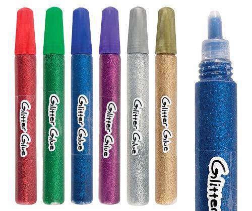 Glitter Glue Pens - Pack of 6