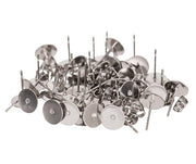 Earring Posts & Studs Stainless Steel - Pack of 100