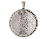 Pendant Cabochon Settings - Silver (Pack of 30) - CLEARANCE