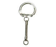 Key Chains - Silver Round (Pack of 10)