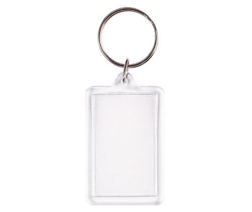 Rectangle Key Ring Tags - Pack of 10